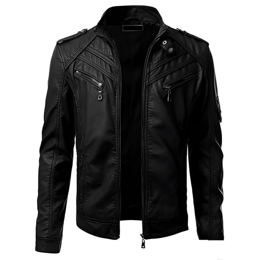 Quilted Zip-Up Jacket for Men
