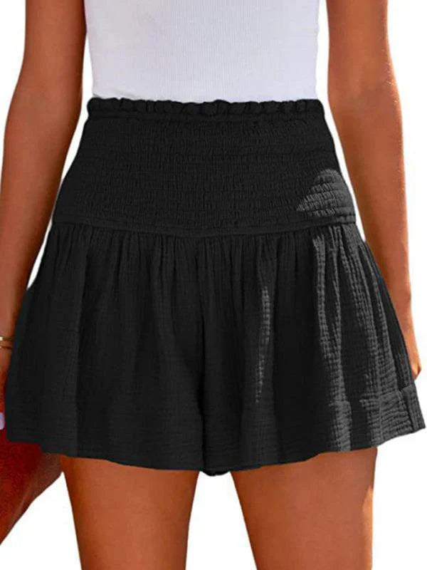 Quinella Shorts | High Waist Pleated Flowy Shorts