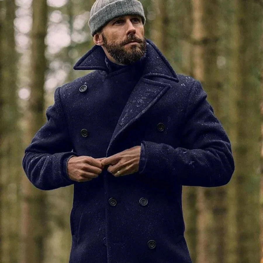 Reinold: A sophisticated wool winter coat for men