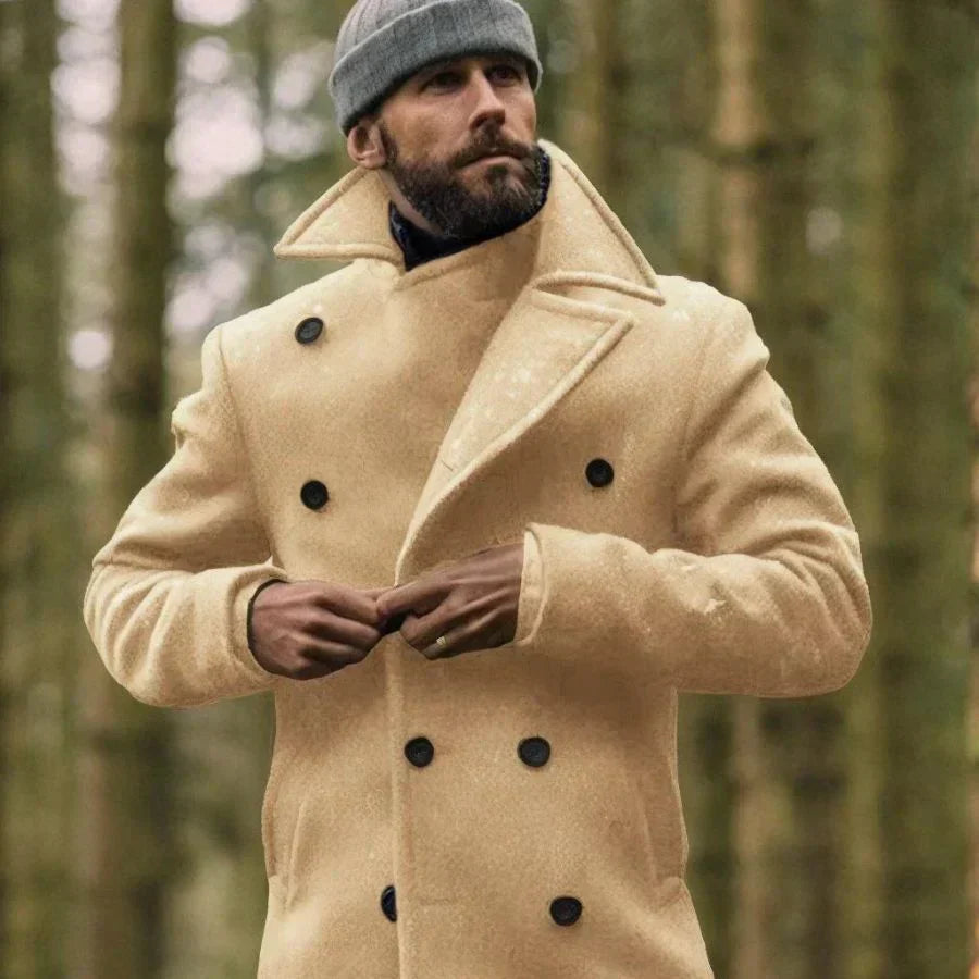 Reinold: A sophisticated wool winter coat for men