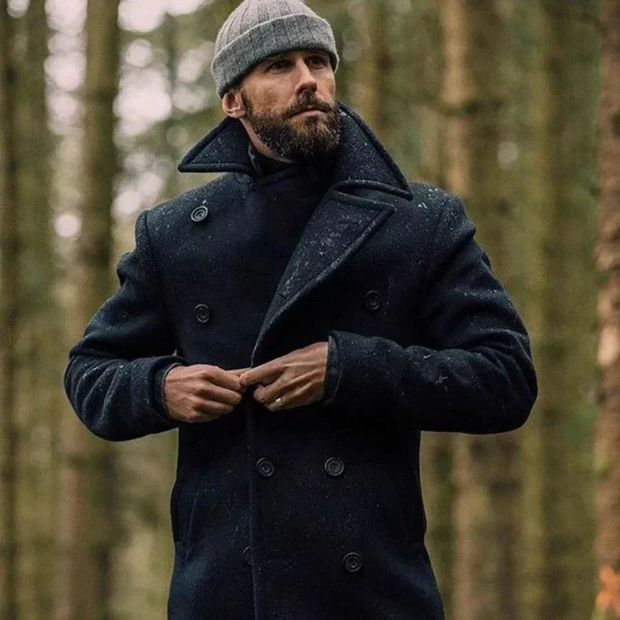 Reinold: A sophisticated wool winter coat for men