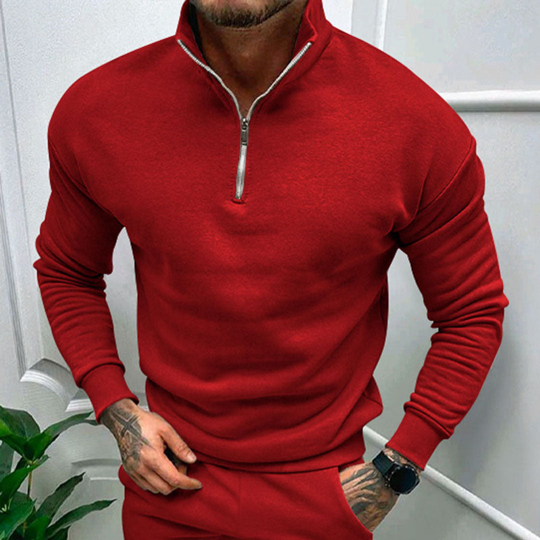 Men's Half-Zip Sweater - Stylish, Comfortable, and Versatile