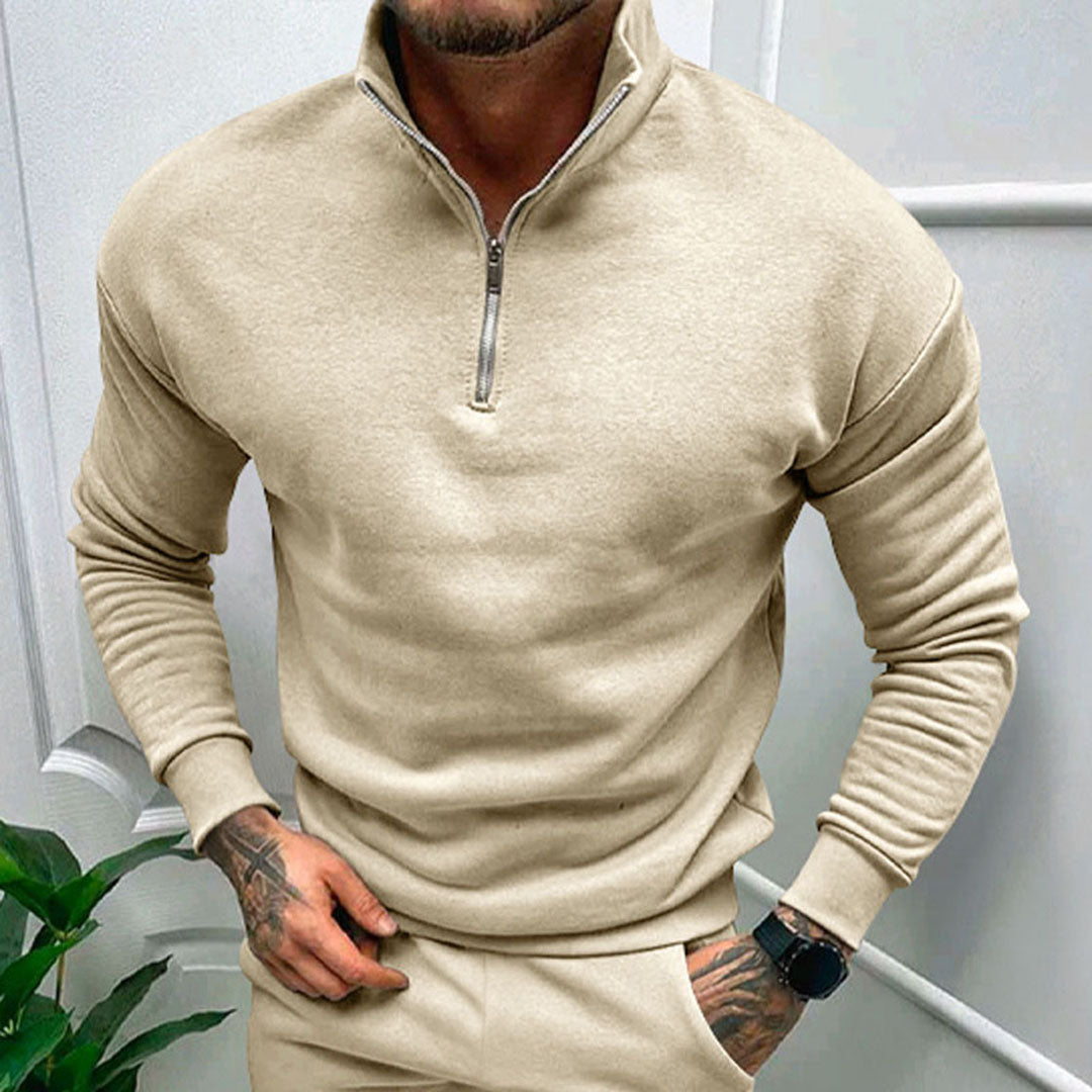Men's Half-Zip Sweater - Stylish, Comfortable, and Versatile