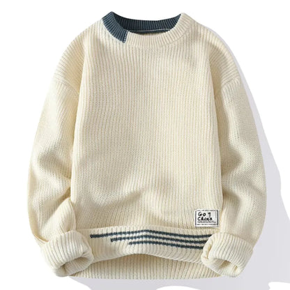 Cevori Knit Crewneck Sweater Relaxed Fit