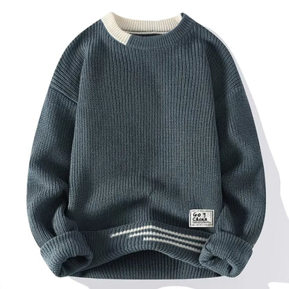Cevori Knit Crewneck Sweater Relaxed Fit