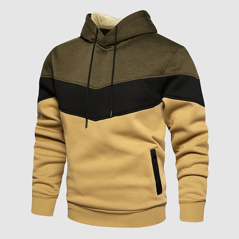 Men’s Chevron Color Block Hoodie