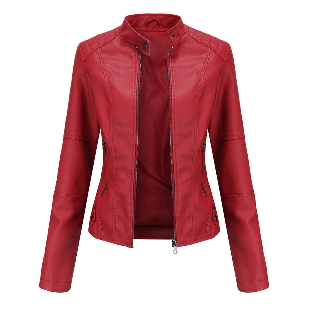 Women's Edgy Leather Biker Jacket
