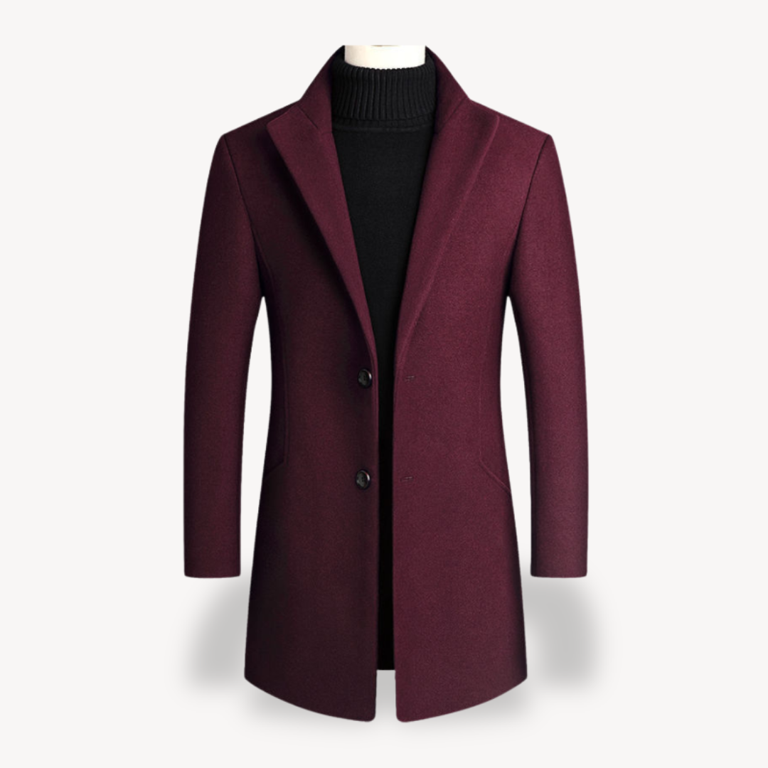 Men's Coat - Wool Blend Winter Coat
