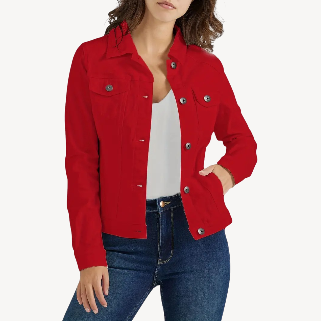 Women’s Slim Denim Cropped Jacket