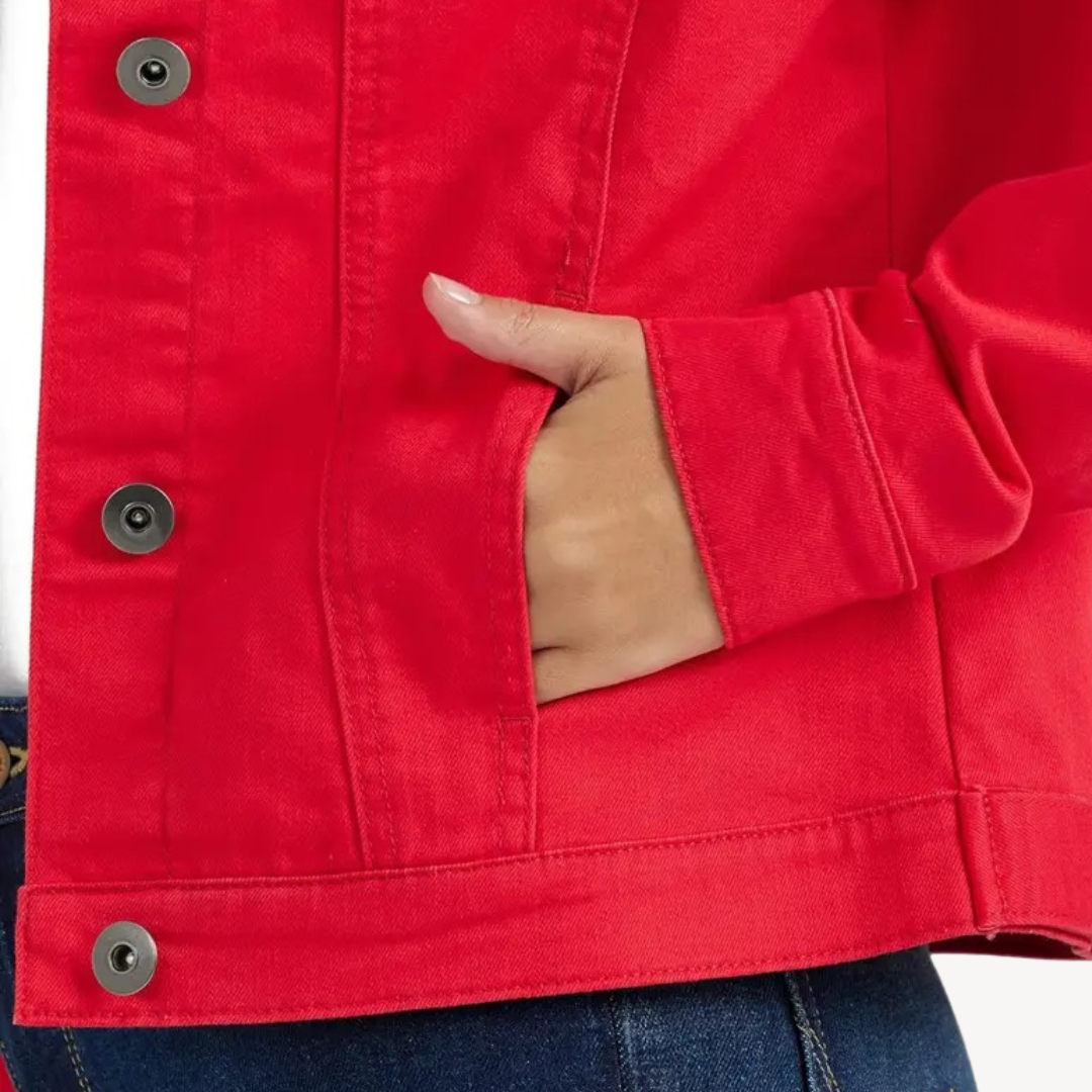 Women’s Slim Denim Cropped Jacket