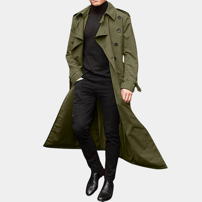 Rens | Water-Resistant Trench Coat for Men with Longline Silhouette