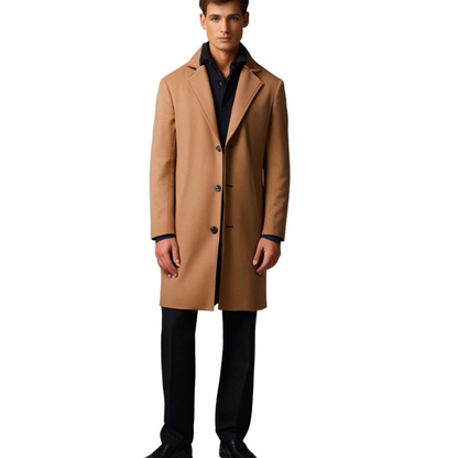 Men’s Classic Single Breasted Overcoat