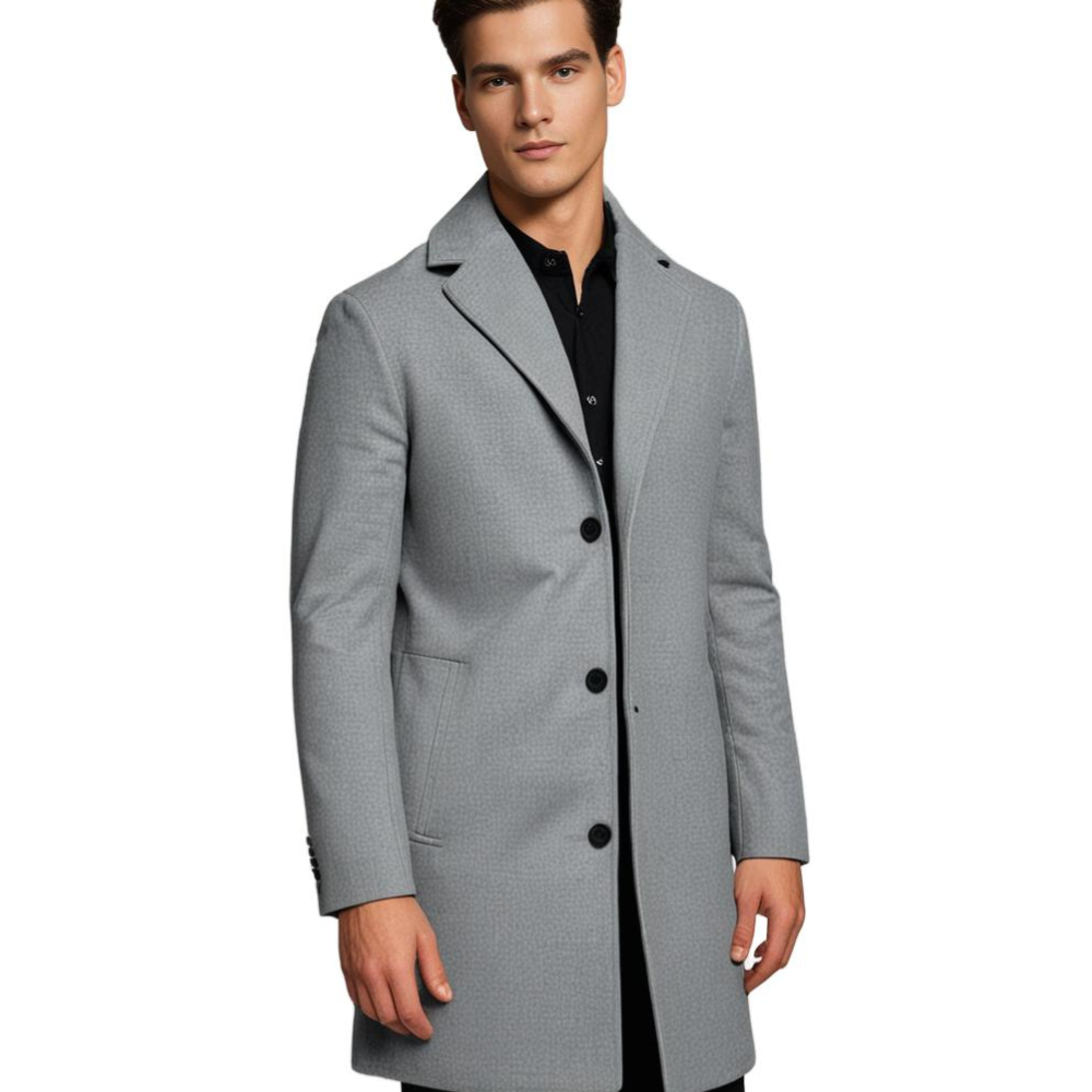 Men’s Classic Single Breasted Overcoat