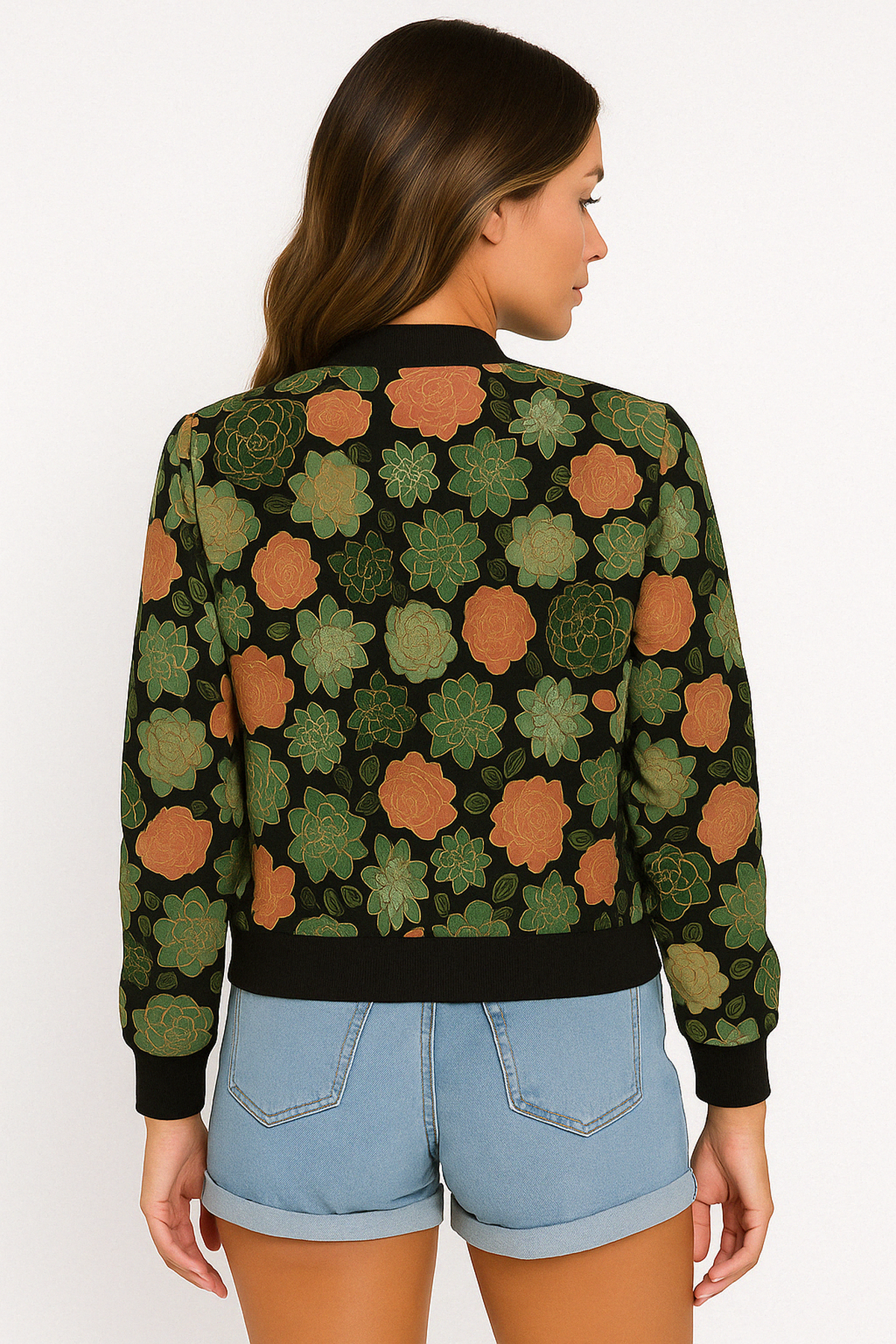 RetroVibe – Women’s Bomber Jacket
