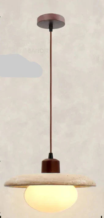 Rustic Wooden Pendant Light with Earthy Tone