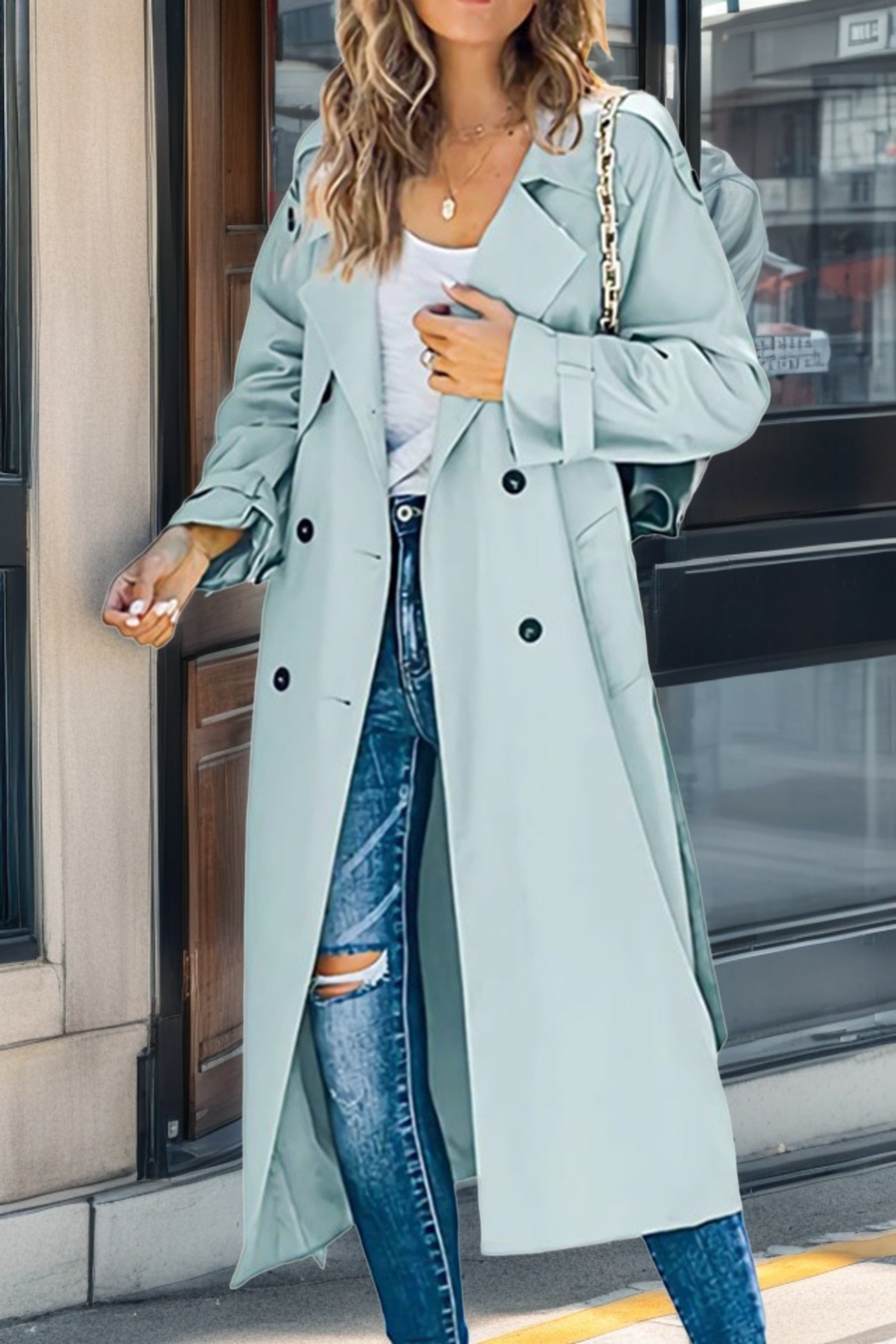 Classic Waterproof Women's Trench Coat - BritishElegance