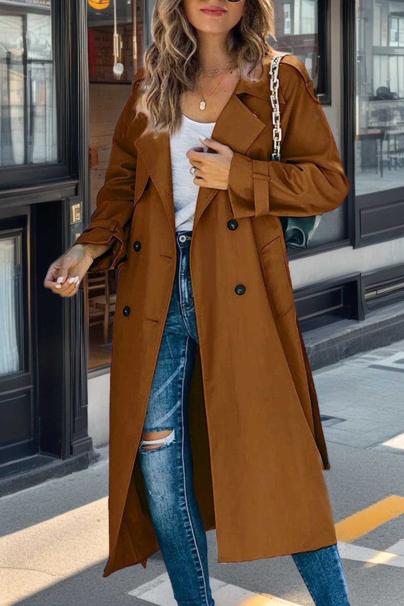 Classic Waterproof Women's Trench Coat