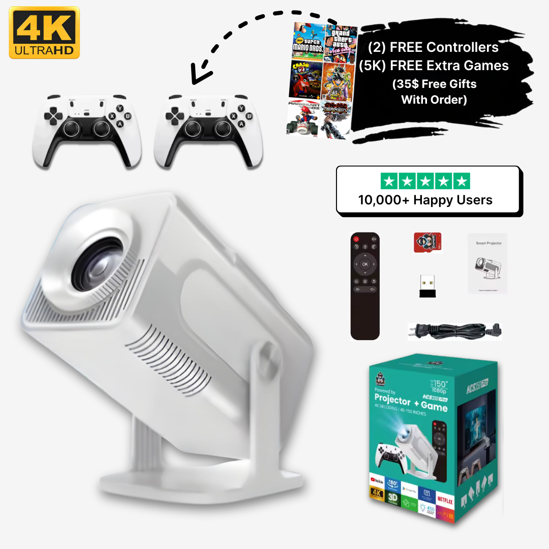 Ultimate Retro Game Projector with 110,000 Classic Games - BritishElegance