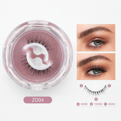 Reusable self-adhesive eyelashes