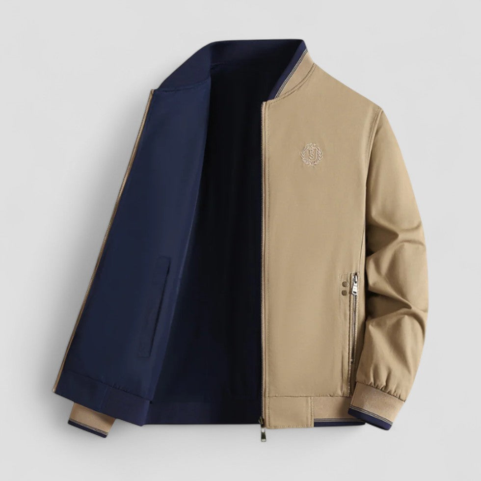 Men’s Reversible Embroidered Bomber Jacket
