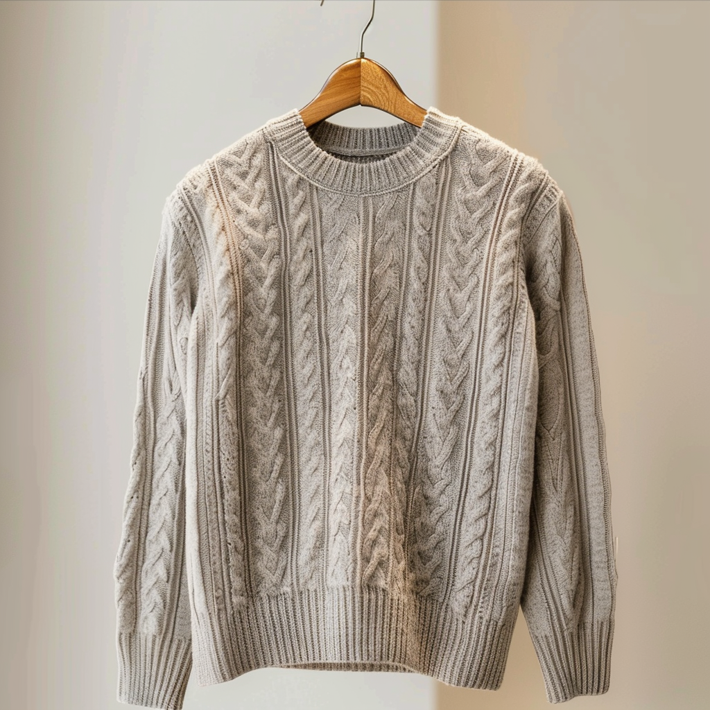 Warm Men's Crew Neck Knitted Sweater