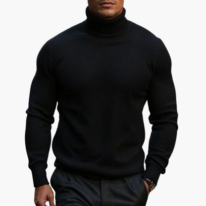 Men’s Cotton Turtleneck Jumper – Premium Knitwear for Autumn