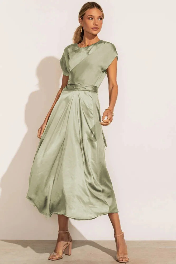 Rosalie – Summer Short Sleeve Midi Dress