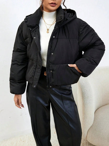 Ruby | Women's Cropped Hooded Puffer Winter Jacket