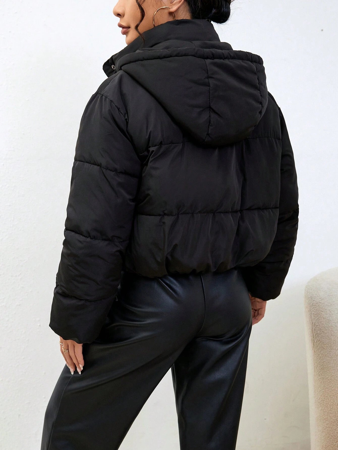 Ruby | Women's Cropped Hooded Puffer Winter Jacket