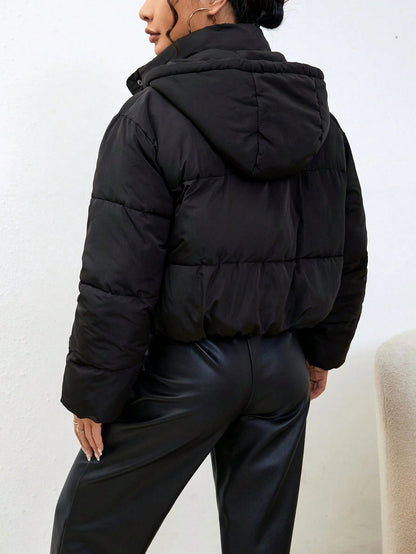 Ruby | Women's Cropped Hooded Puffer Winter Jacket