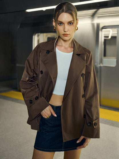Ruth | Women's Timeless Belted Double-Breasted Long Coat