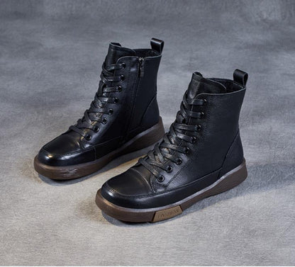 Classic Leather Ankle Boots - BritishElegance