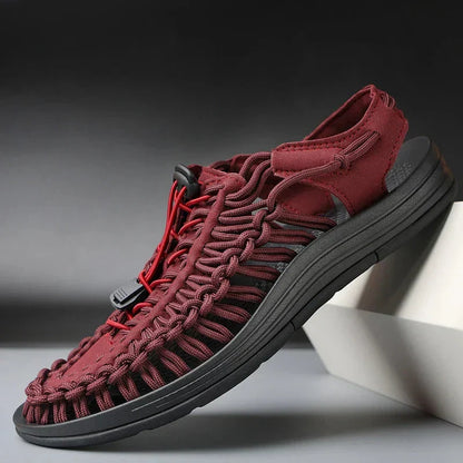 Kairo | Flex-Knit Sport Sandals – Braided Cord Design with Cushioned Sole