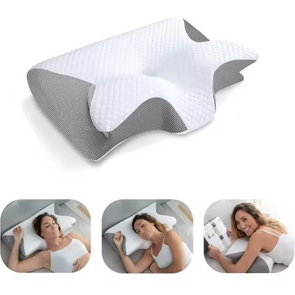 Contour Sleep Memory Foam Neck Pillow - BritishElegance