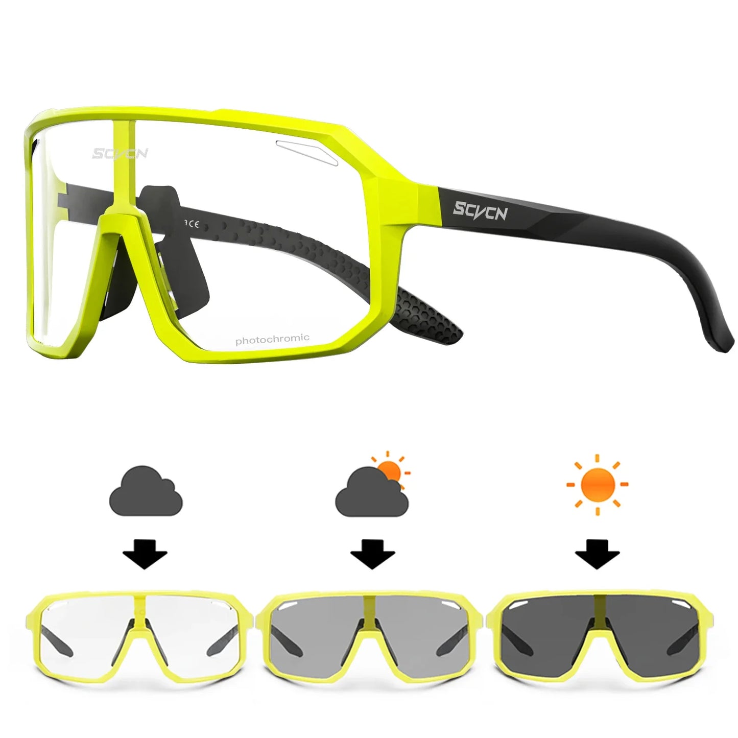 Men's Polarized Bike Sunglasses - Lightweight Athletic Shades