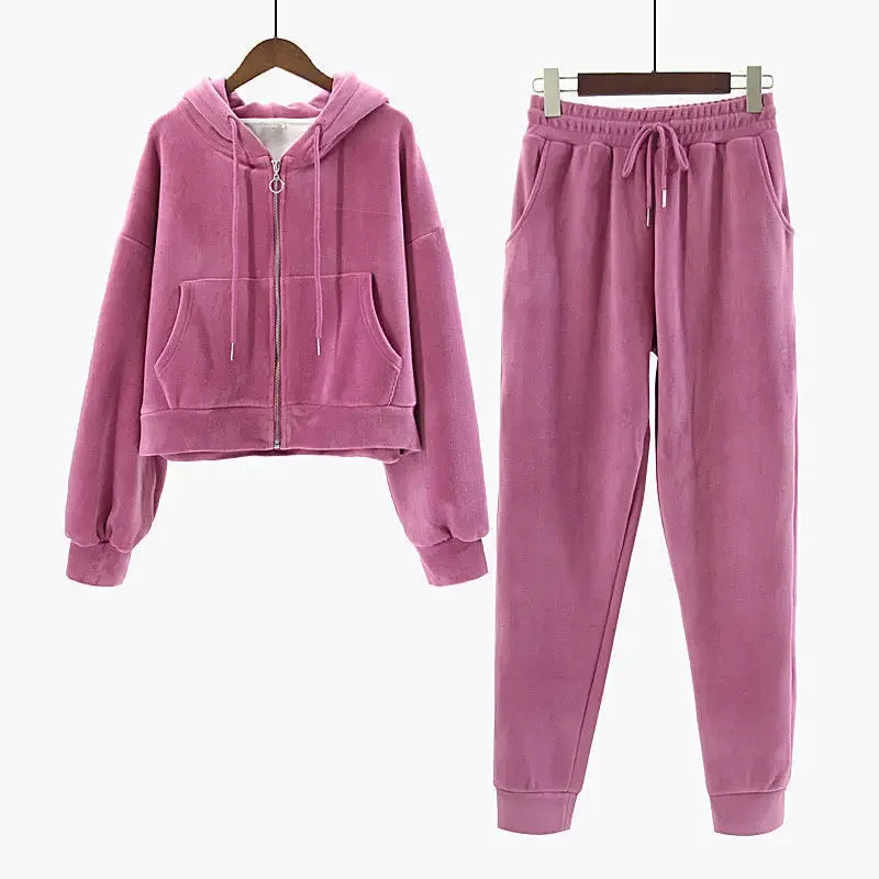 Cozy Women's Soft Hoodie Loungewear Set