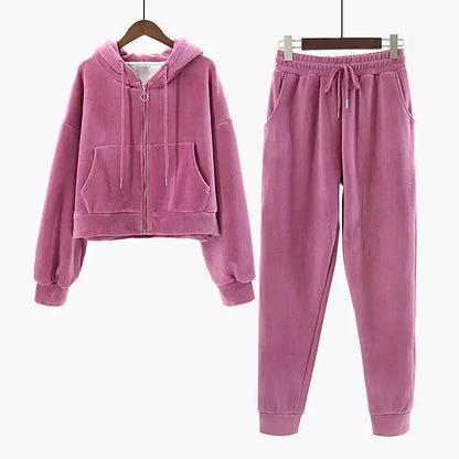 Cozy Women's Soft Hoodie Loungewear Set