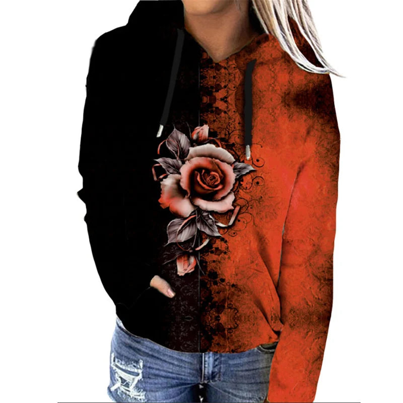 Comfy Womens Large Floral Sweatshirt