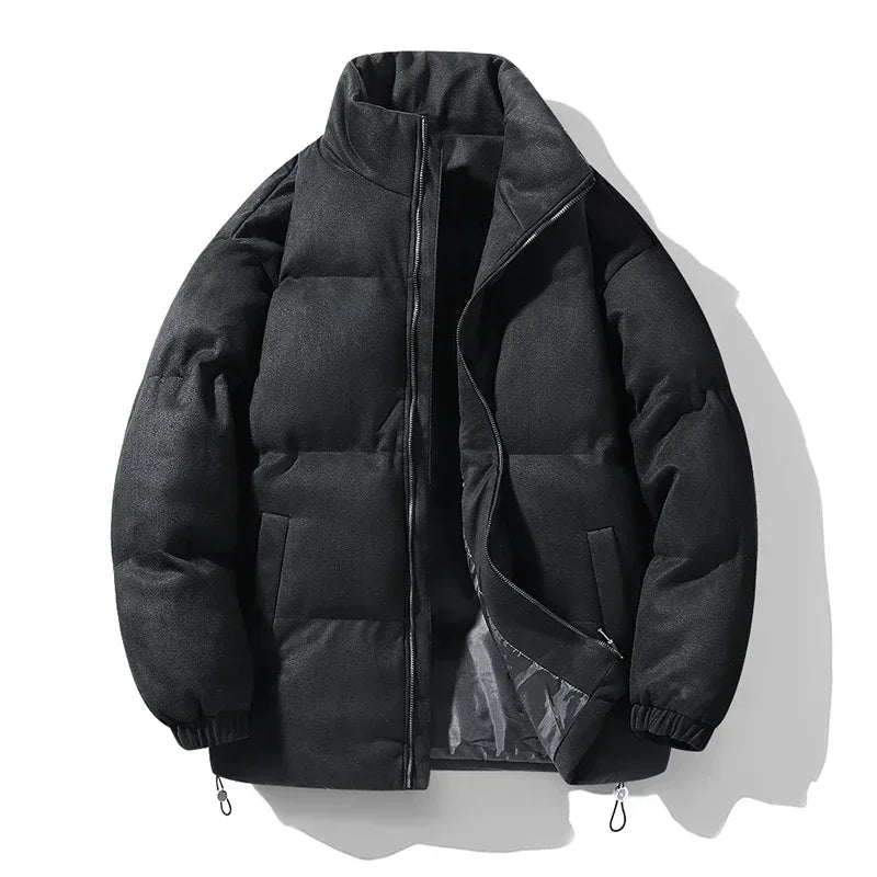 Warm Fleece Lined Men's Parka Coat