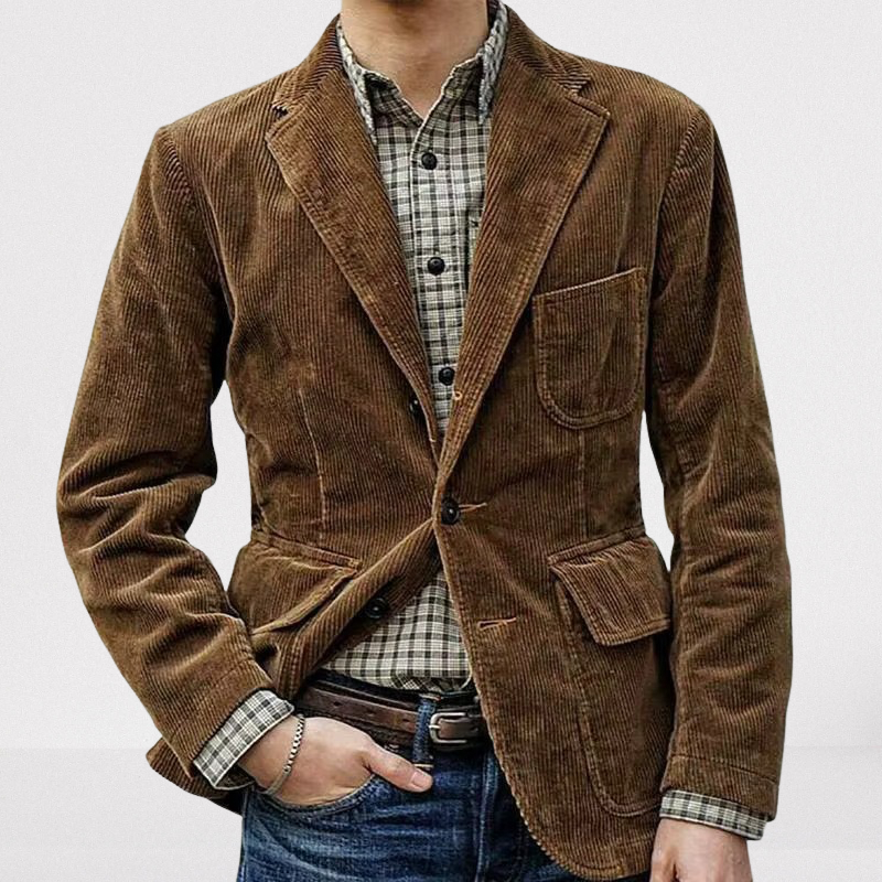 Men’s Wide Wale Corduroy Single Breasted Blazer