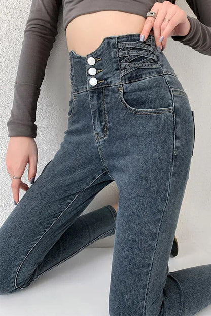 Women's Slim Fit High Waist Lift Jeans