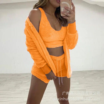 Soft Cozy 3-Piece Lounge Wear Set for Women