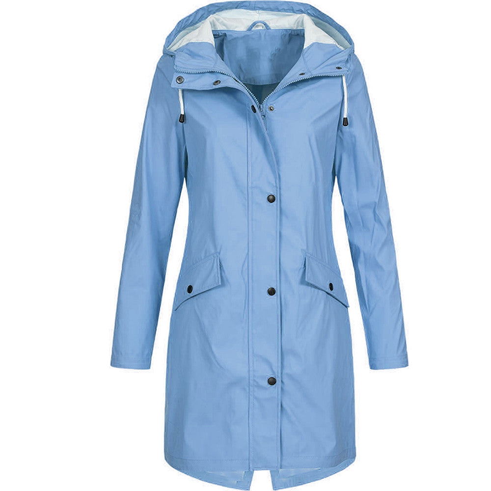 Hooded Mid-Length Ladies Coat | Long