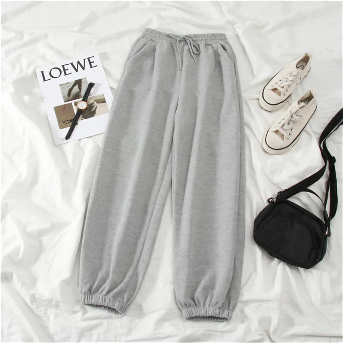 Classic Loose Fit High Waist Pants