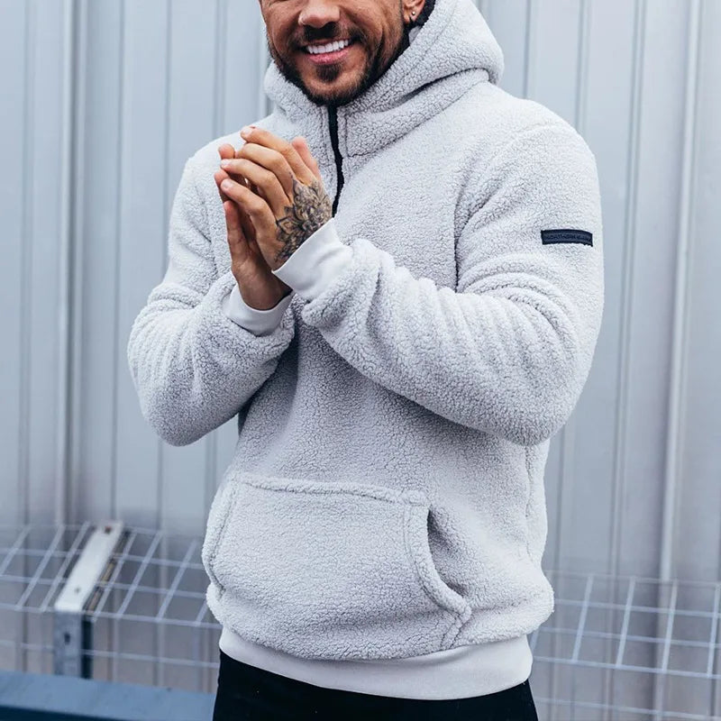 Warm Classic Zip Up Mens Fleece Jacket