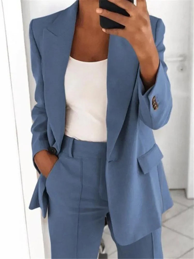 Comfortable Fit Women's Office Blazer - BritishElegance