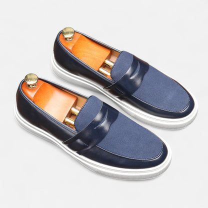 Men’s Hybrid Leather Penny Loafers