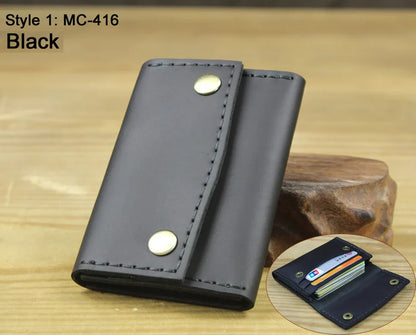 Genuine Brown Leather Card Wallet
