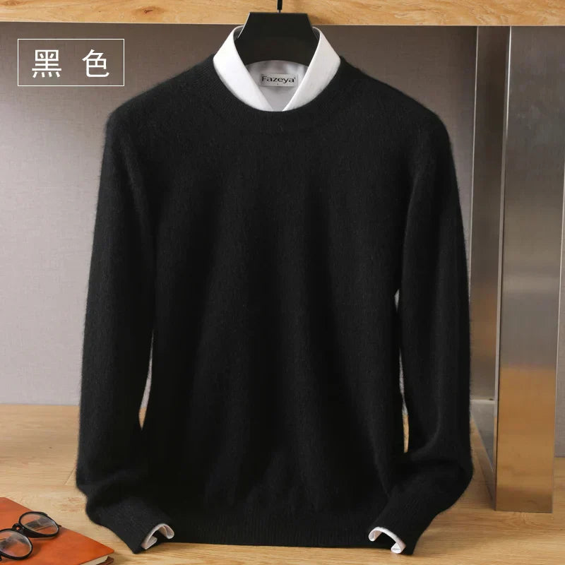 Soft Premium Crew Neck Cashmere Sweater - BritishElegance
