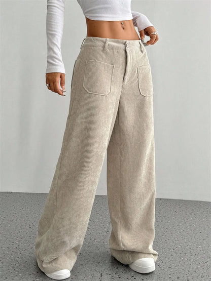 Comfortable Fit Corduroy Pants